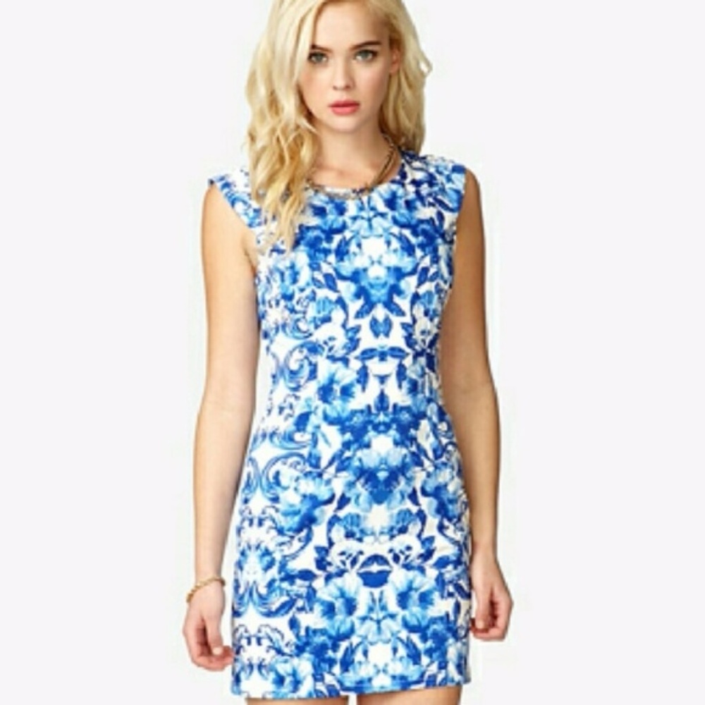 Blue Floral Dress